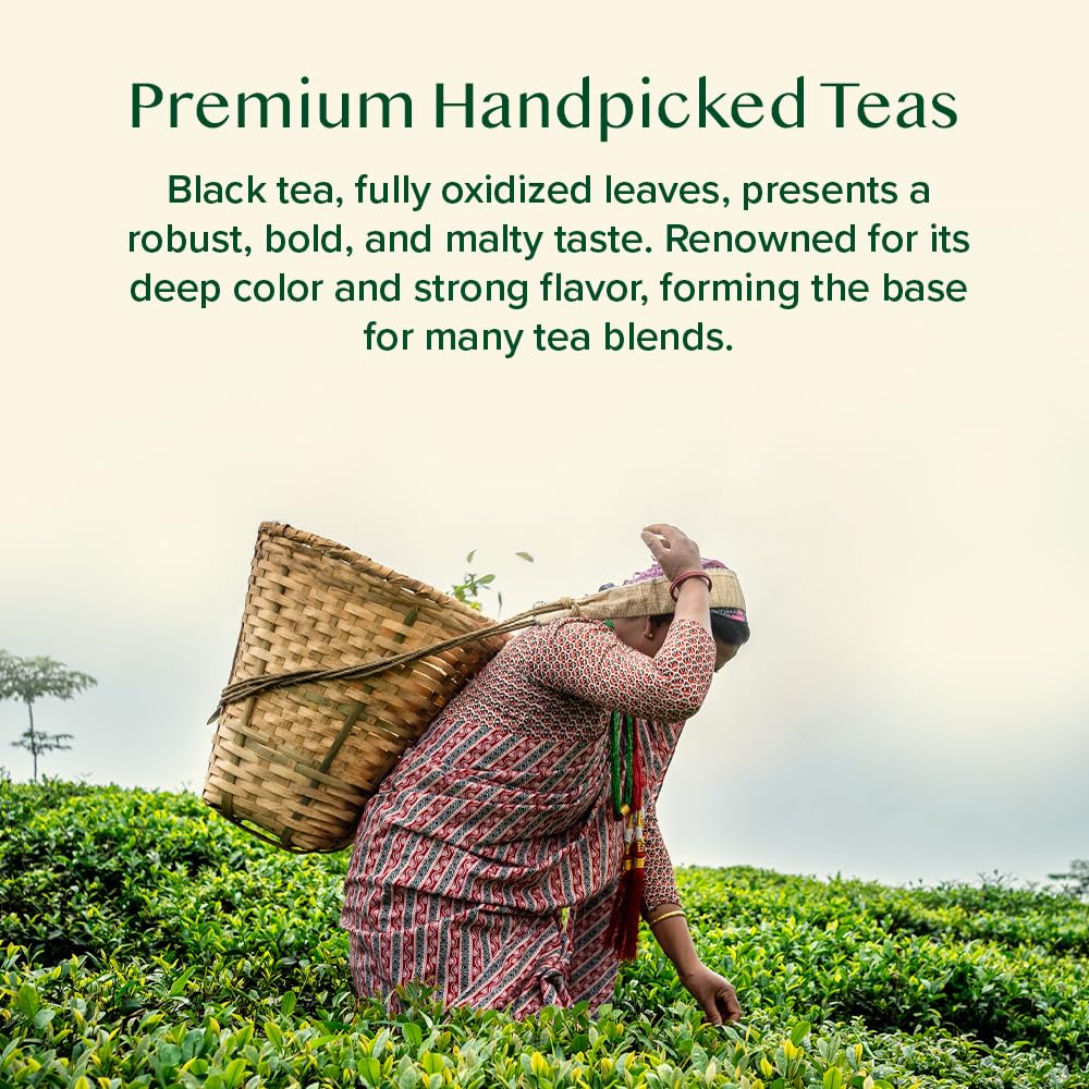 VAHDAM, Assorted Herbal Tea Sampler (18 Tea Bags, 9 Flavors) Caffeine-Free, Non-GMO | Double Infusion, Individually Enveloped Tea Bags | Herbal Tea Assortmen