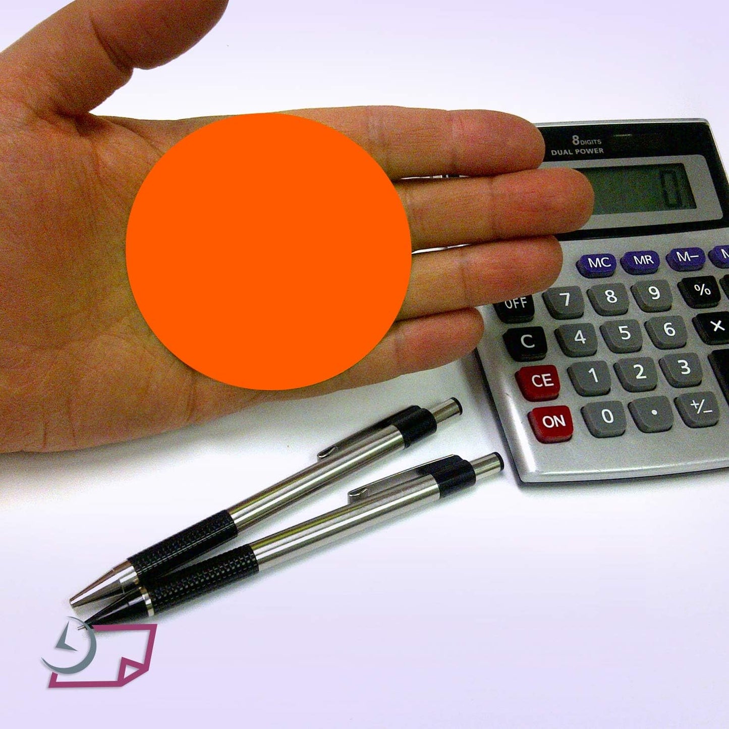Blank Color Coding Stickers, Writable Surface â€“ 500 Permanent Labels per Roll (Yellow Fluorescent, 1.5" Circle)