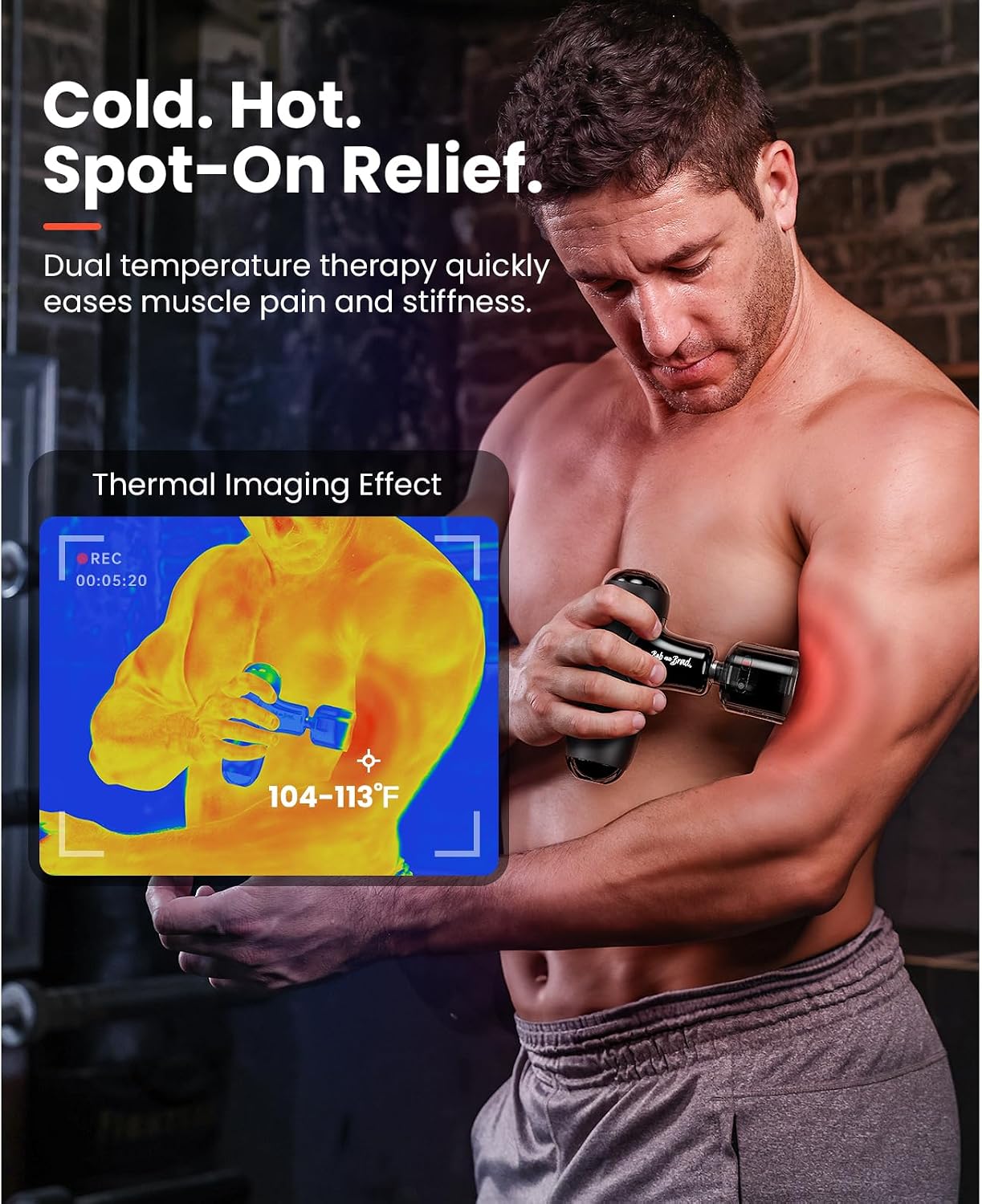 BOB AND BRAD Q2 Mini Massage Gun, Pocket-Sized Deep Tissue Massager Gun, Portable Percussion Muscle Massager Gun, Ultra Small & Quiet Muscle Massage Gun for Muscle Recovery with Carry Case