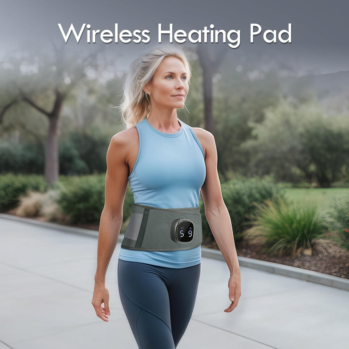 Comfytemp Cordless Portable Heating Pad with Massager for Lower Back FSA