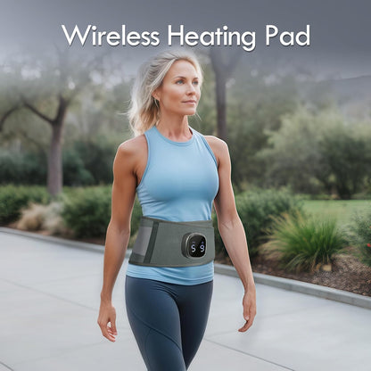 Comfytemp Cordless Portable Heating Pad with Massager for Lower Back FSA