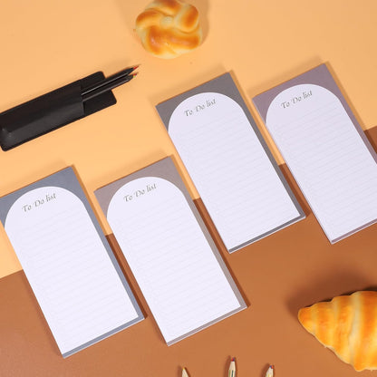 Thboxes 4 Pack Magnetic Note Pad for Fridge with Pen Holder, Totally 200 Sheets Grocery List Magnet Pad for Refrigerator Magnetic Shopping List Pad（Fruit Design） | Full-Back Magnet, 80Gsm FSC-certified Paper, School Office Home Supplies Grocery List