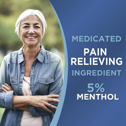 Thera Care 5% Menthol Medicated Patch, 5 Count | Cold Hot Sensation for Neck, Shoulder & Small Areas, 4.6” x 3.1”, Flexible Stay-On Adhesive