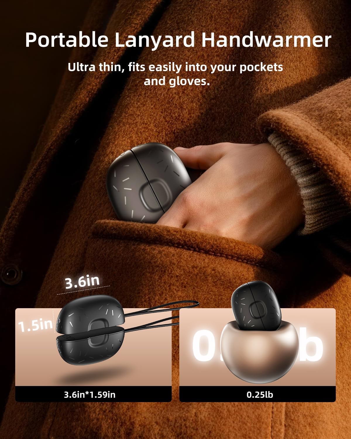 Magnetic Hand Warmers Rechargeable 2 Pack,10000mAh Electric Glove Heater Handwarmers with Flashlight, UL Certified, Men Women Gifts for Christmas, Birthday, Winter Hunting Camping Essentials