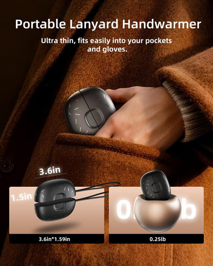 Magnetic Hand Warmers Rechargeable 2 Pack,10000mAh Electric Glove Heater Handwarmers with Flashlight, UL Certified, Men Women Gifts for Christmas, Birthday, Winter Hunting Camping Essentials