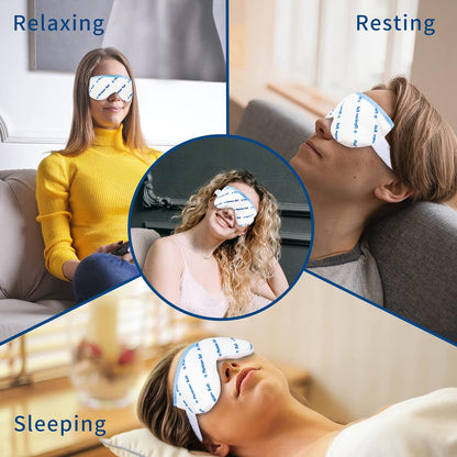 Heated Eye Mask | Moist Heat Eye Compress Relief for Dry Eyes, Imitated, Pink Eyes | Microwave Activated Dry Eye Therapy Mask