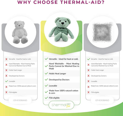 Thermal-Aid® (Olli The Koala) – Washable Heating Pad & Ice Pack – Plush Hot/Cold Pack with Natural Corn Filling – Reusable Comfort