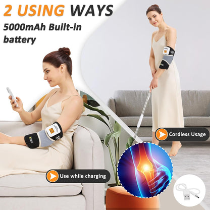 Feet Warmers, 5000mAh Rechargeable Foot &Ankle Heating Pad for Circulation