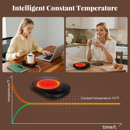 Coffee Mug Warmer for Desk with Auto Shut Off, Coffee Warmer with Auto Shut Off for Desk Office Home ((Valentines Day Coffee Gifts))