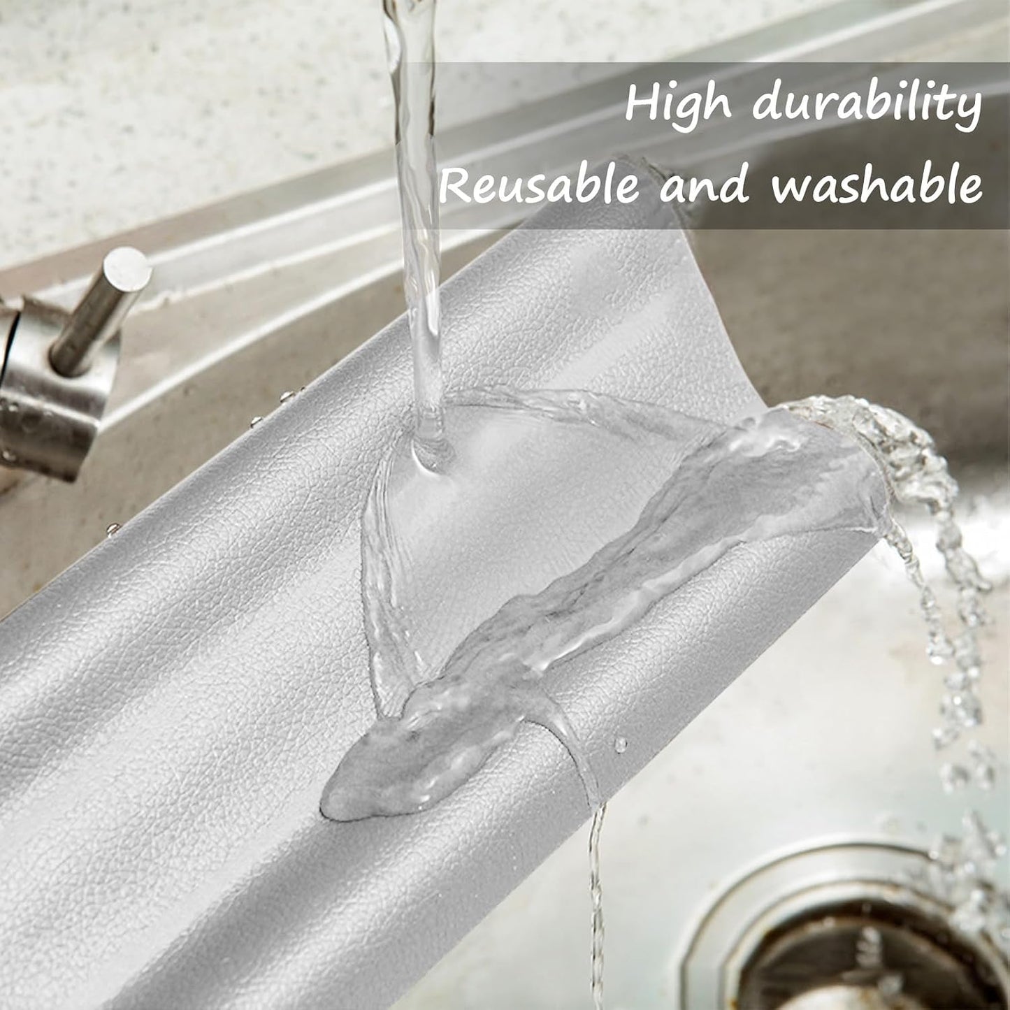 Wanheart Under Door Draft Stopper 38 Inch, Door Sweep for Bottom of Door | Draft Blocking, Small Gap Fit, Trim to Size, No Adhesive, Wipeable Cover