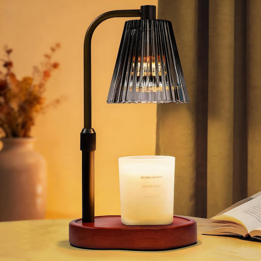 Candle Warmer Lamp with Timer Dimmable, Gold Gift Wax Warmer Lamps | Lamp Candle Warmer for Jar Candles, Birthday Gifts for Women Mom, HouseWarming Gifts Vintage Home Decor with 2 Bulbs