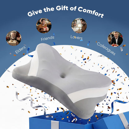 Sweetcrispy Cervical Pillow for Neck Pain Relief, Cooling Memory Foam