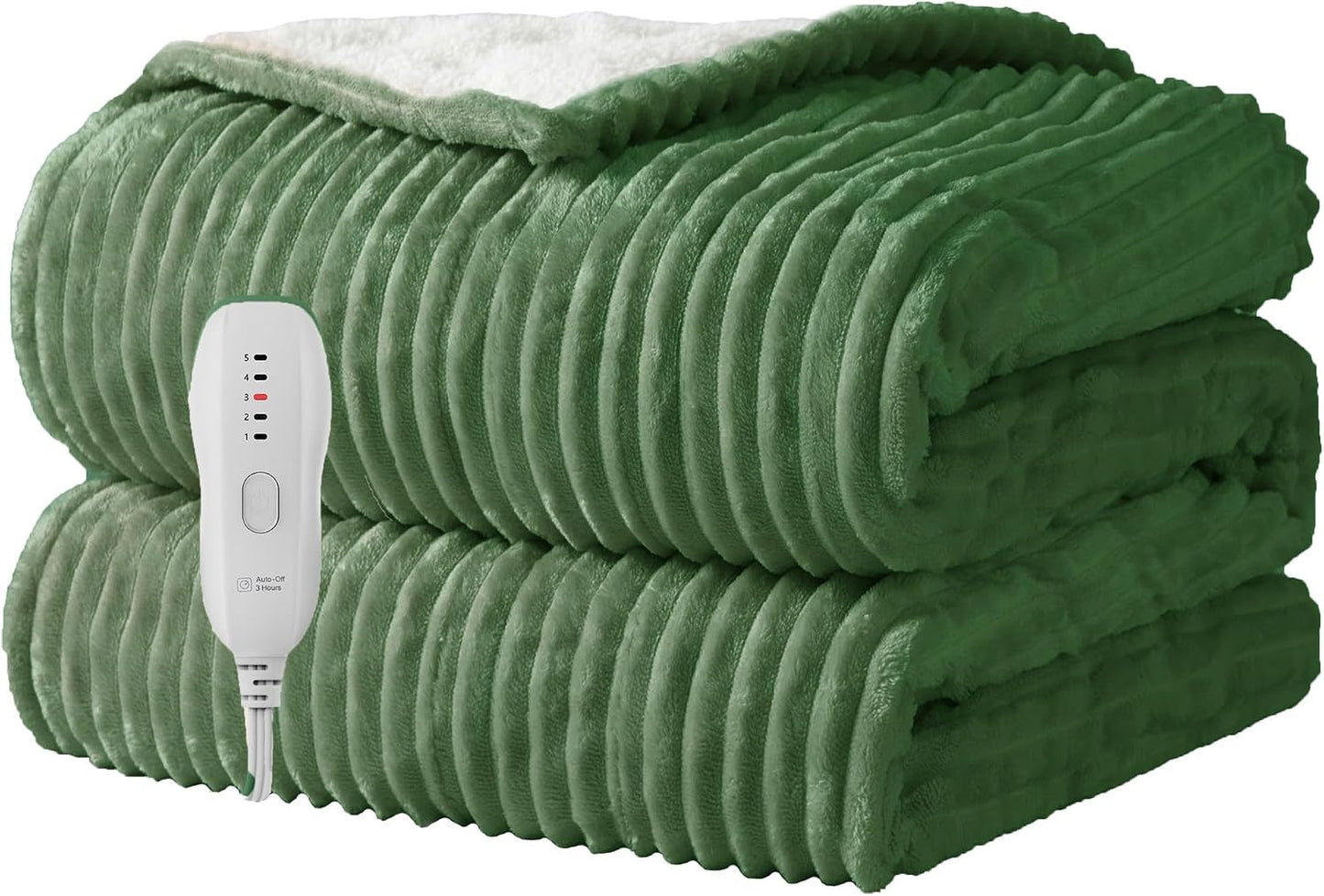 Texciting Heated Blanket 50X60,Soft Electric Blanket,ETL Certified,Grey | Heating Levels,Auto-Off Function,Heated Throw Blanket for Bed,Machine Washable,Gifts for Woman