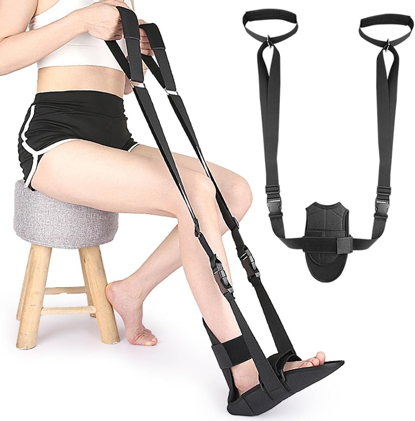 Stretcher Strap Adjustable Stretch Bands Foot and Calf Stretcher Leg Stretch Strap for Adult Multifunctional Stretching