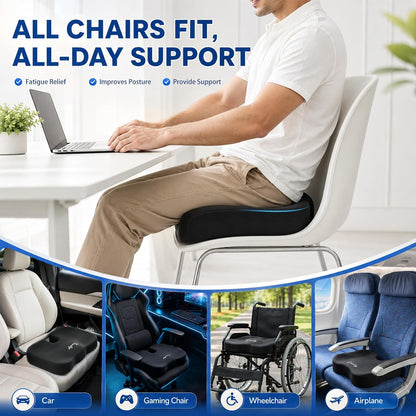 Seat Cushion for Office Chair, 2 Pack Memory Foam Chair Cushions