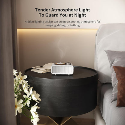 Vivilumens Speaker Bluetooth Wireless Charging 5 in 1 Speaker Loud for Adults Teens Aesthetic Book Shape Sunrise Gentle Wake Up Light for Bedroom Decor Bedside Tech Gifts