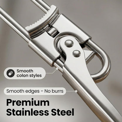 Extended Jar Openers for Weak Hands (1) | Adjustable Stainless Steel Bottle Opener, Can Opener for Seniors with Arthritis, Large and Small Lids Gripper, Household Tool