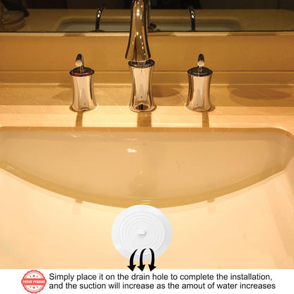 Shower Drain Hair Catcher Tub Stopper, V-TOP Drain Cover for Shower to Catcher Hair, Silicone Bathtub Drain Plug Suit for Bathroom Kitchen and Laundry, 4 Pack