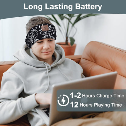 2-Pack Sleeping Headphones, Headband Headphones for Side Sleepers