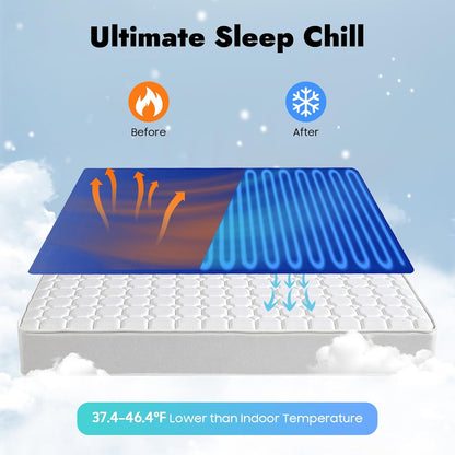 Bed Cooling System, Water Cooling Mattress with Host, 63" x 27.5" | Adjustable Water Circulation Mattress Cooler with 1-9H Timer, Low Noise Sleep Cooling Pad for Summer Nights