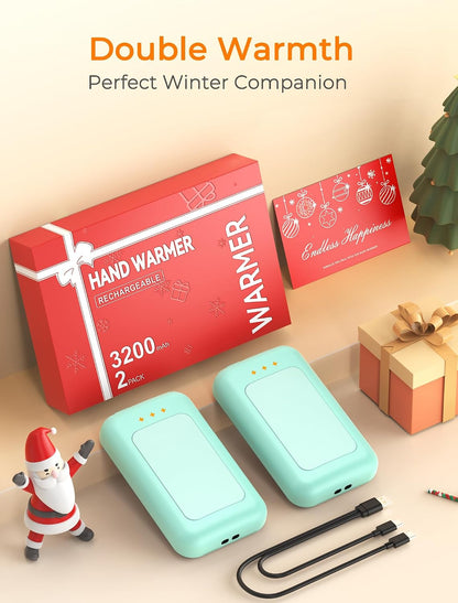 Electric Hand Warmers Rechargeable, Rechargeable Hand Warmer, Portable Hand Warmer for Outdoor Camping Hunting Golf Accessories, Gifts for Women Men