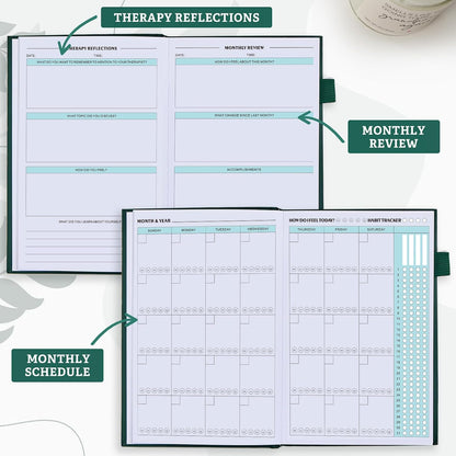 Mental Health Journal for Women and Men, 91 Days Anxiety & Guided Journal