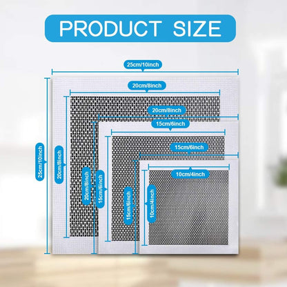 Drywall Repair Kit 20 Pack Aluminum Wall Repair Patch Kit, 2/4/6/8 inch Fiber Mesh Over Galvanized Plate, Dry Wall Hole Repair Patch Metal Patch with Extended Self-Adhesive Mesh (20 Pcs)