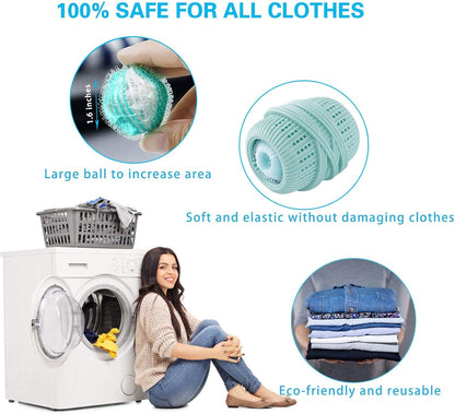 8PCS Pet Hair Remover and Laundry Ball Set, Reusable Dog Hair Remover for Laundry, Lint Catcher Laundry Ball in Washing Machine, Pet Hair Catcher for Clothes, Bedding