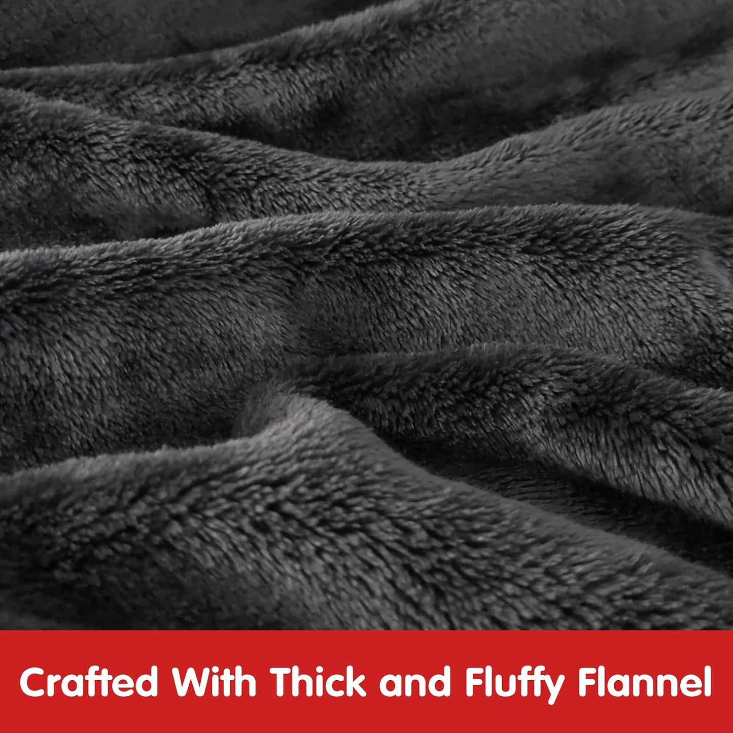 Wearable Blanket Sweatshirt Gifts for Women and Men, Warm and Cozy Giant Blanket Hoodie, Thick Flannel Blanket with Sleeves and Giant Pocket - Dark Gray