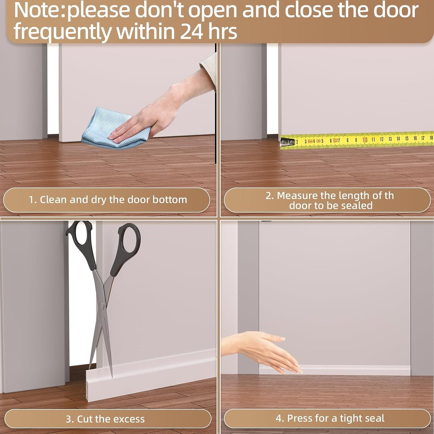 KNEELISA 39" Black Under Door Draft Stopper Interior for 0-1“ Gap,Silicone | Bottom Door Sweep Sound Proofing,Soundproofing Noise Blocker,Gap Filler Soundproof Seal Strip