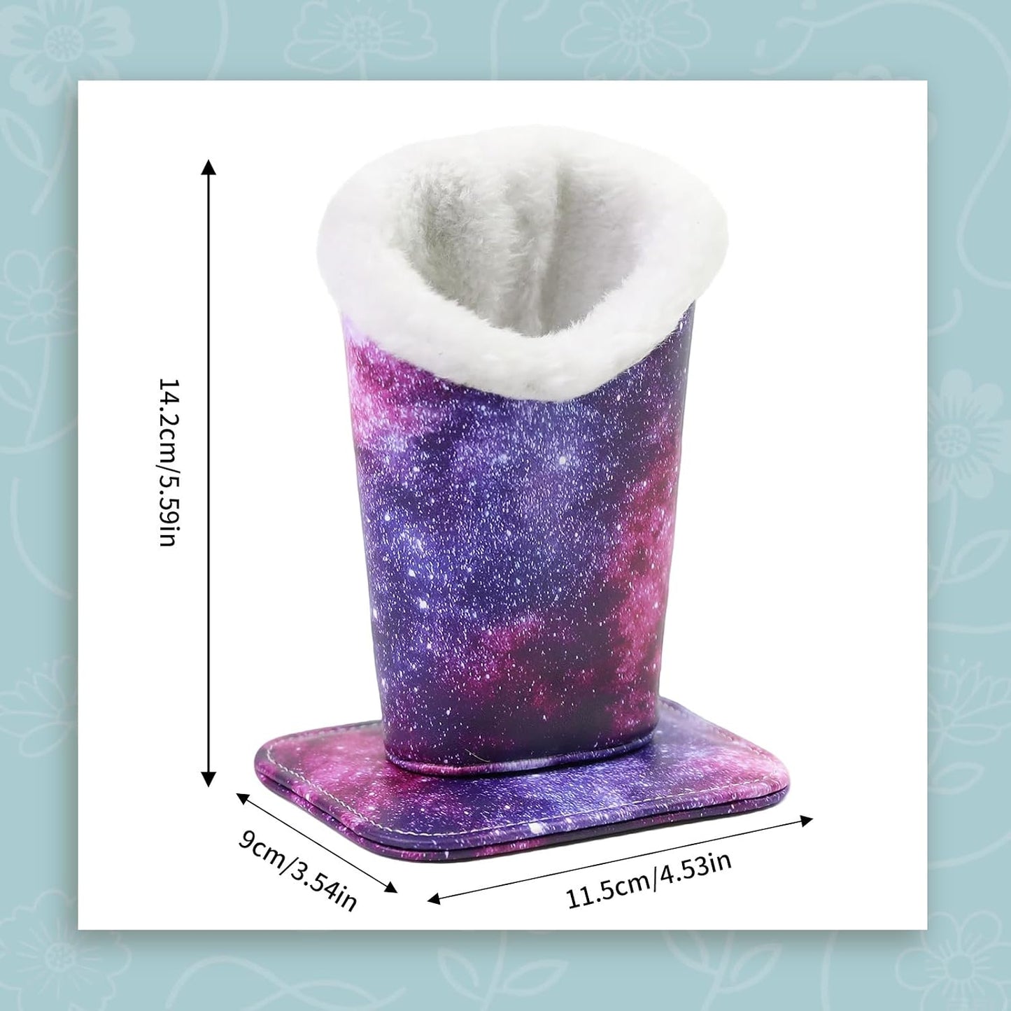 Plush Lined Eyeglasses Holder, Cute Magnetic PU Leather Glasses Stand Case for Women Men Kids