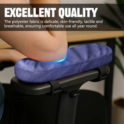 wuyaoyao 2PCS Car Seat Armrest Covers, Comfortable Auto Seat Elbow Support Cushion Pad, Soft Front Seat Chair Armrest Pads, Anti-Scratch Arm Rest Cover Protectors for Car Home Office (Purple)