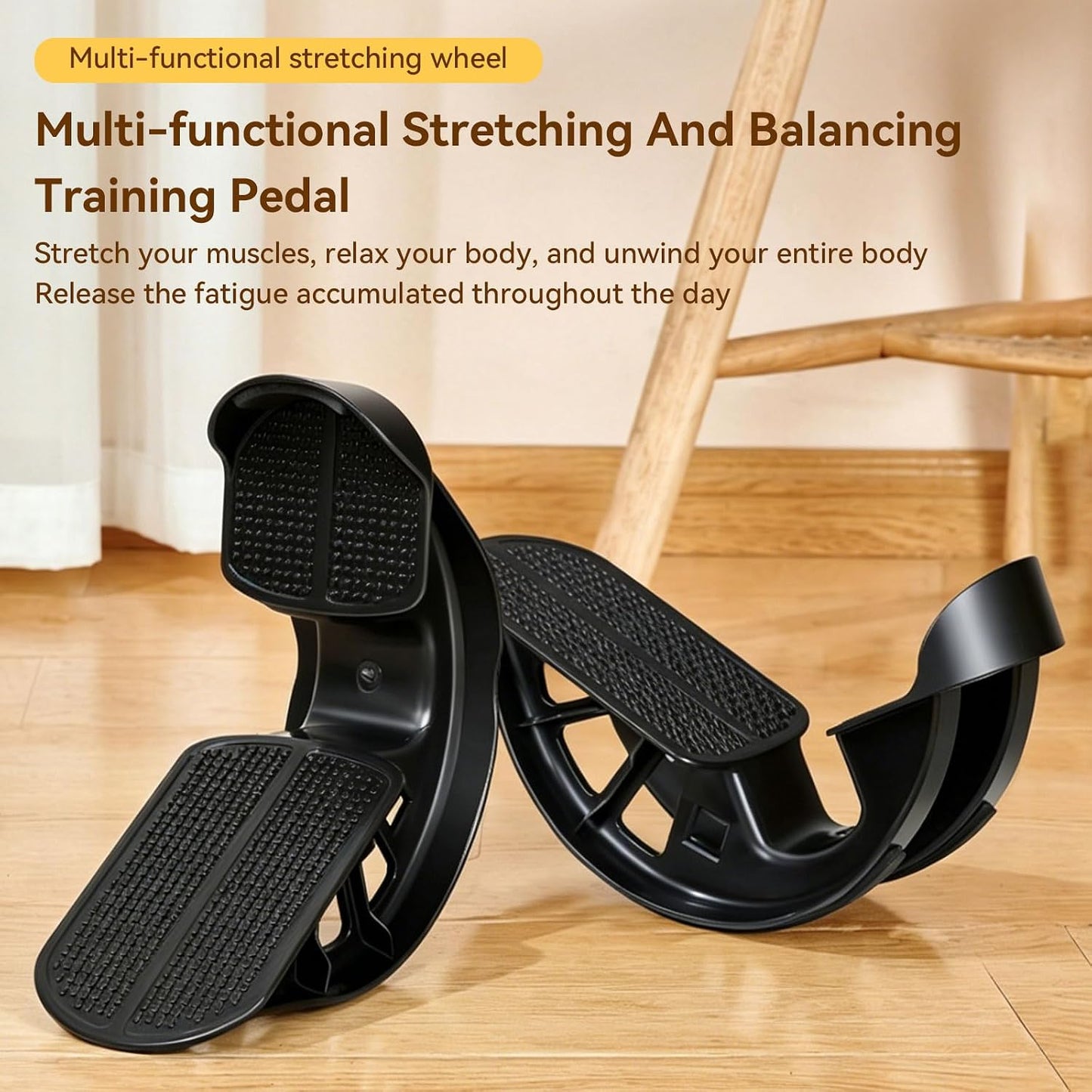 Foot Rocker Calf Stretcher, Multi-Angle Stretching Board with Massage Nubs, for Achilles Ankle Stretch Plantar Fasciitis Relief and Balance Training Exercise Equipment