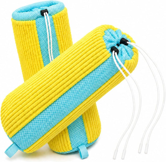 2 Pack Shoe Washing Machine Bags for Sneakers | Dual Drawstrings, Washer & Dryer Safe, Side Mesh Vents, Longer & Denser Plush Fibers for Gentle Cleaning