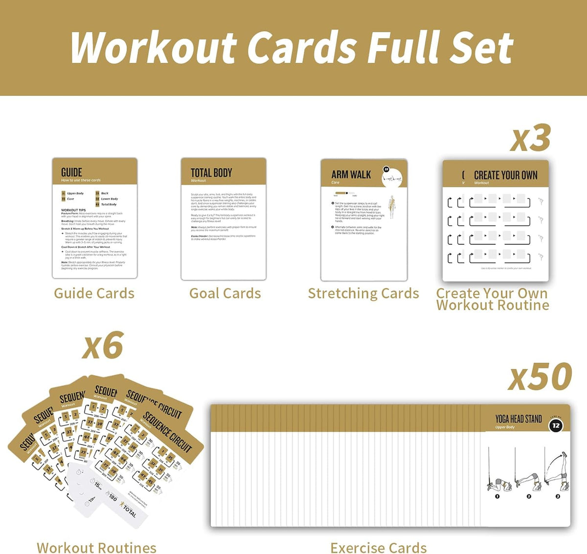 Half Balance Ball Workout Cards, 62 Exercises Cards Deck Large Size 5" x 3.5" Fitness Cards for Women & Men, Beginner Fitness Guide to Training Exercises at Home or Gym
