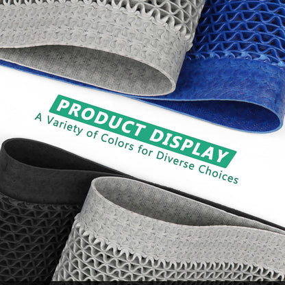 WochiTV Non Slip Drainage Mats PVC Pool Floor Mat 0.23'' Thick Outdoor Indoor Parking Space Mat for Bathroom Garage Basement Backyard Commercial Kitchen 3x16.6Ft