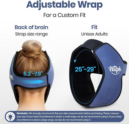 Hilph 3D Wisdom Teeth Ice Pack Wrap, 1 Hours Long-Lasting Jaw Ice Pack | Flexible Ice Grid Gel Design, face ice pack wrap, pain relief after oral surgery, Wisdom Teeth Removal, tonsillectomy