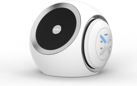 White Noise Machine, 30 Soothing Sounds Options Including Fan, Nature & White Noise, Sleep Timer, Bluetooth, Adjustable Volume, Sleep Sound Machine for Adults iTOMA 318