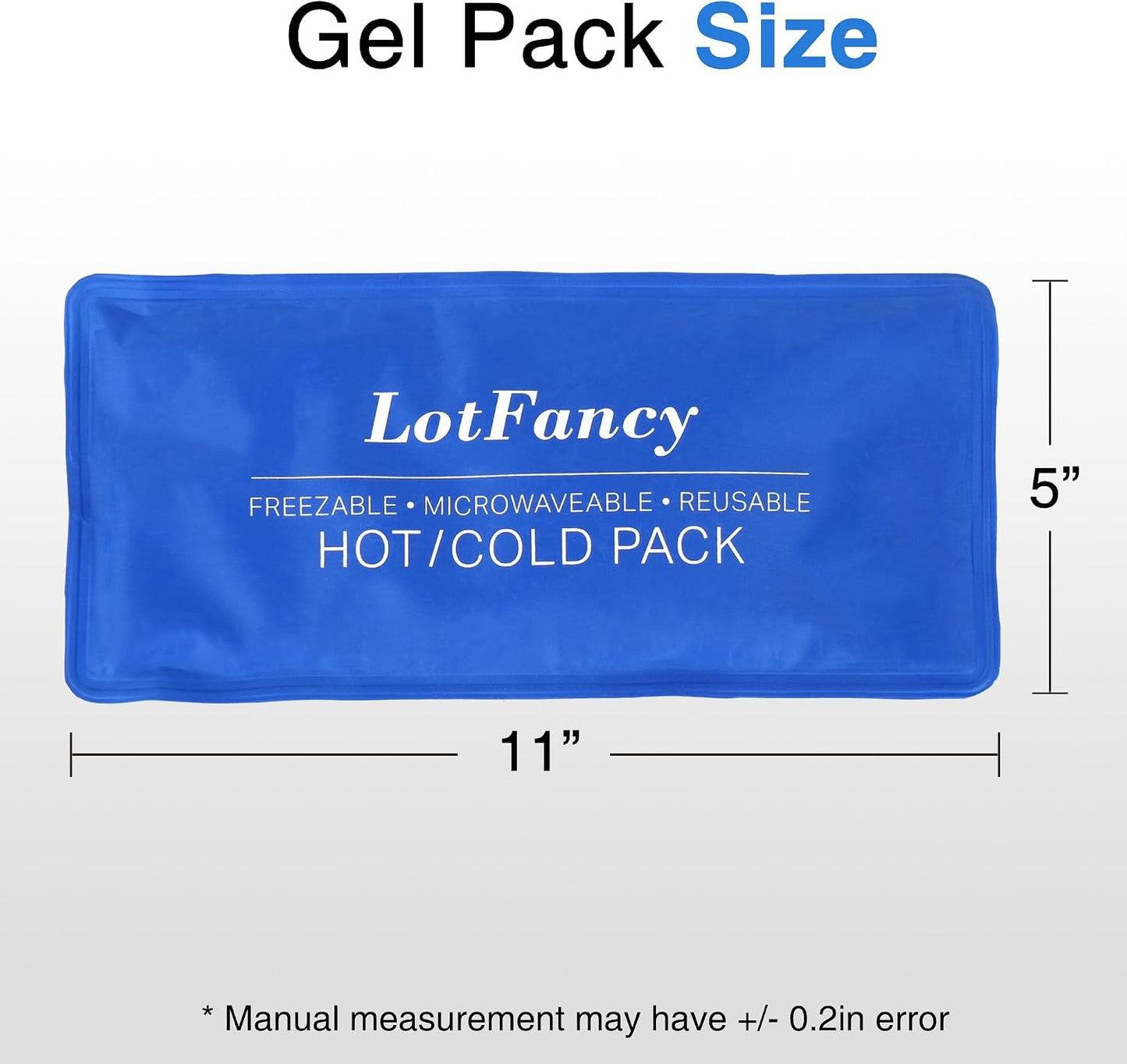 LotFancy Gel Ice Packs, 2pc Reusable Hot Cold Pack for Therapy, Heating Cooling Gel Pad, Pain Relief for Face, Head, TMJ, Wisdom Teeth, Oral Facial Surgery, Sport Injuries, Migraine, Muscle Joint
