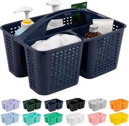 Tiawudi Portable Shower Caddy, Caddy Organizer with Handle, Plastic Shower Basket Hold Soap, Shampoo, Hair Supplies and Beauty Products, Cleaning Supplies Organizer for Home, Dorm, Shelf and Cabinet