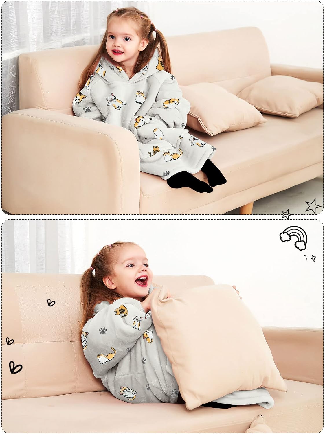 Wearable Blanket Hoodie for Adults With Pocket Strawberry Hoodie | Sherpa, Fuzzy Blanket Hoodie, Oversized Sweatshirt Blanket, Kangaroo Pouch, Cute Birthday Gifts for Sister, Cute Stuff