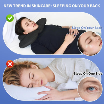 2-Layer Neck Pillow for Office, Recliner & Car -Breathable,Washable