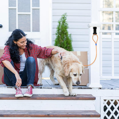 Wall Mount Dog Leash Holder, Heavy Duty Fully Welded Hook, 1 Pack | Convenient for Lead Management, Simple Installation, Sturdy Structure Suitable for Indoor, and Outdoor Use