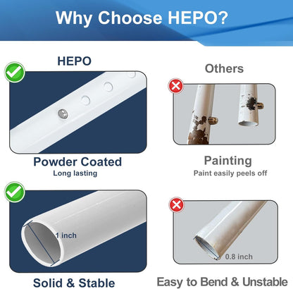 HEPO Blanket Lifter,Adjustable Height Blanket Lift Bar,Included 4 Clips