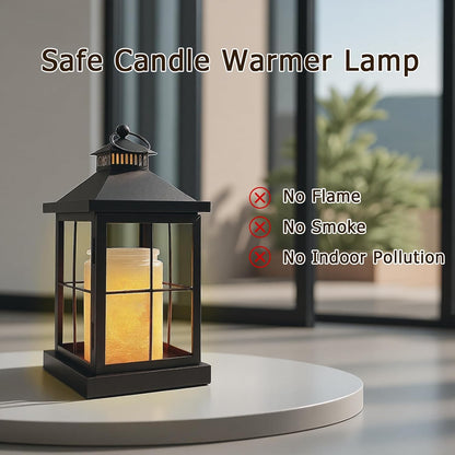 2026 New Candle Warmer Lamp with Timer,Compatible with 3 Wick Candles Jars,Vintage Candle Warmer Lantern Lamp,Dimmable Farmhouse Candle Lamp Warmer,Fully Enclosed and Hanging Up Designed
