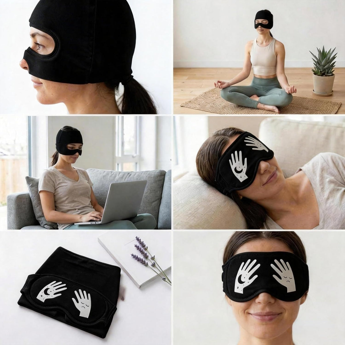 3-in-1 Migraine Relief Cap with Eye Holes