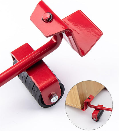 Furniture Lifter and Mover Tool Set with 4 Roller Pads and Lift Bar Sliders with Appliance Lifter – Floor Kit for Sofas, Washing Machines & Kitchen Appliances