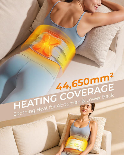 Lower Back Massager for Pain Relief, Portable Heating Pad for Back