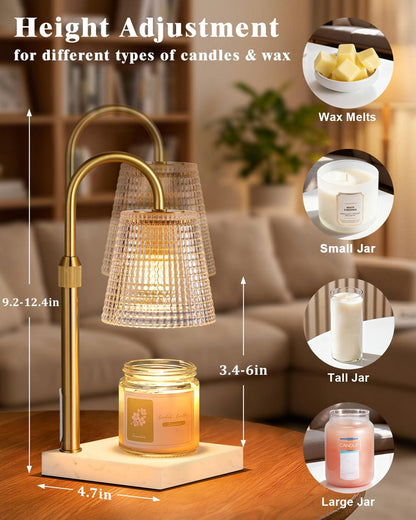 Hong-in Candle Warmer Lamp with Timer, House Warming Gifts New Home Decor