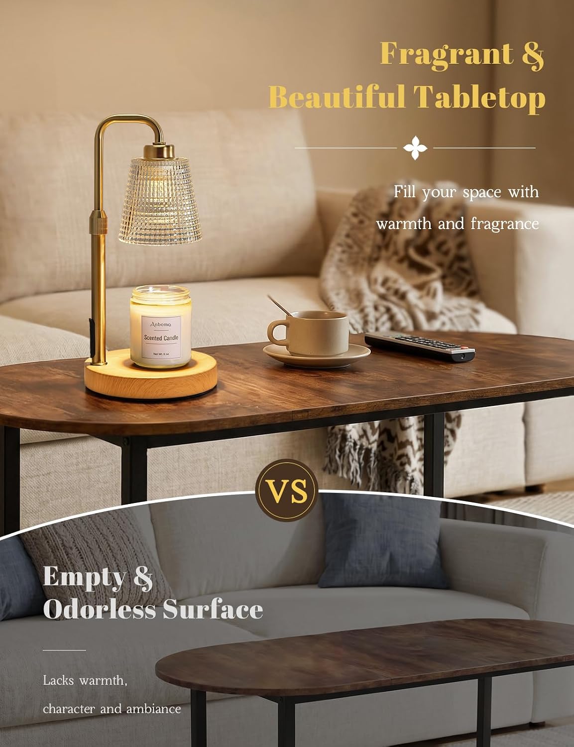 Candle Warmer Lamp with Timer, Birthday Gifts for Women, Ideal Fall Decor